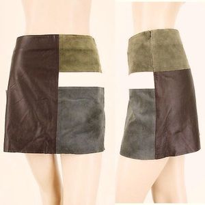 LAST CHANCE-MOD style leather mini skirt THEORY